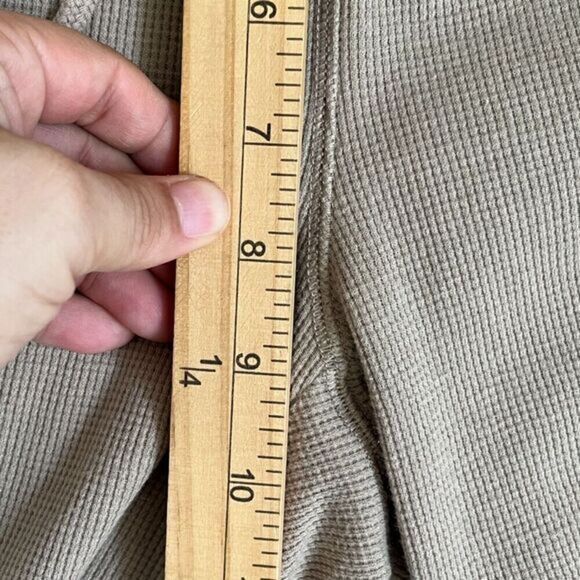 Aritzia Sunday Best Waffle Knit Flare Pant Size S Beige Pull-On Lounge Everyday - Picture 10 of 13